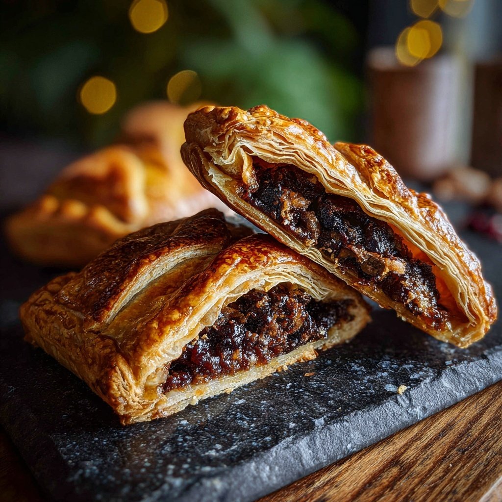 Chocolate Twisted Mince Pies Pastry