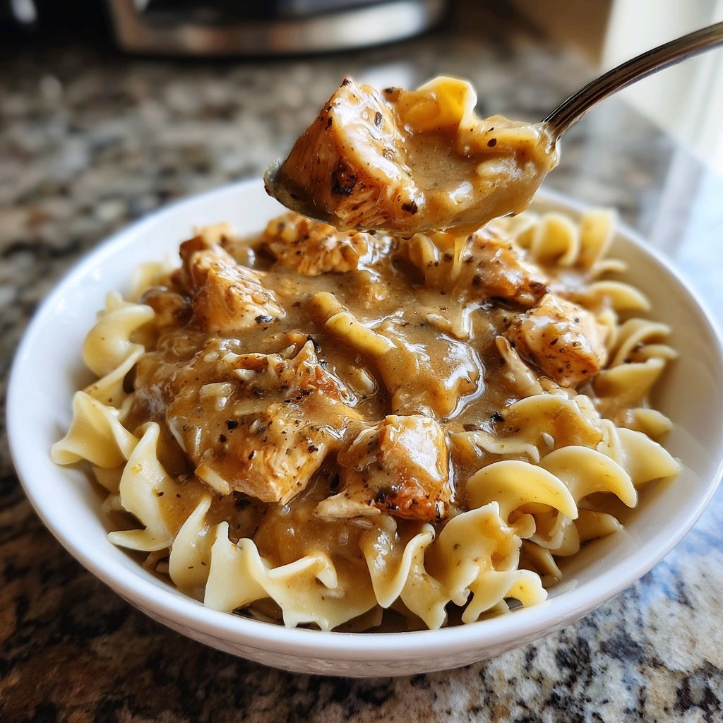 Crock Pot Good Gravy Chicken Noodles