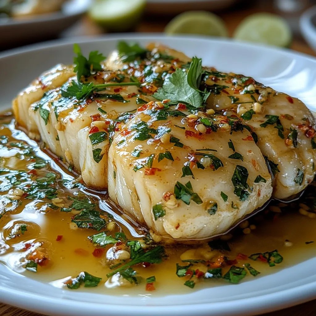 Thai Spicy Lime-Garlic Steamed Fish: An Amazing Ultimate Recipe