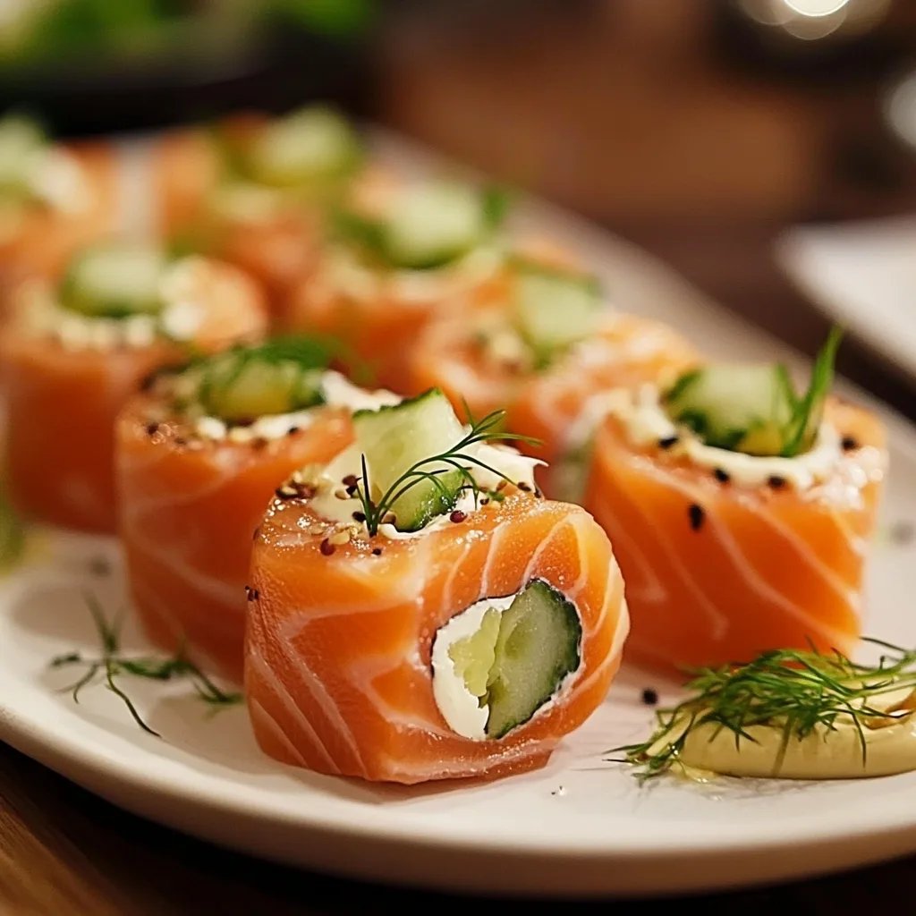 Elegant Chatelaine Smoked Salmon Rolls