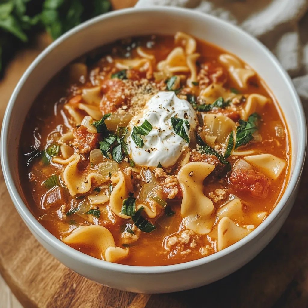 Gluten Free Lasagna Soup