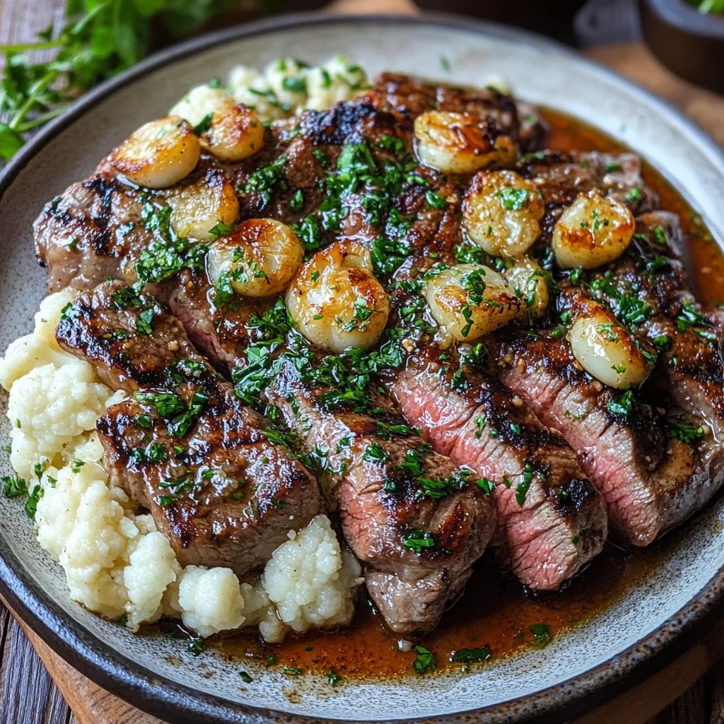 Brown Butter Steak w/ Garlic & Cauliflower: An Amazing Ultimate Recipe