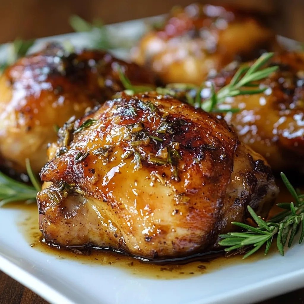 Brown Sugar Dijon Chicken Thighs