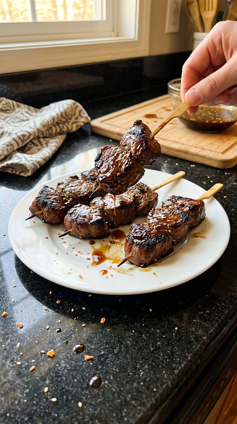 Teriyaki Filet Mignon Skewers