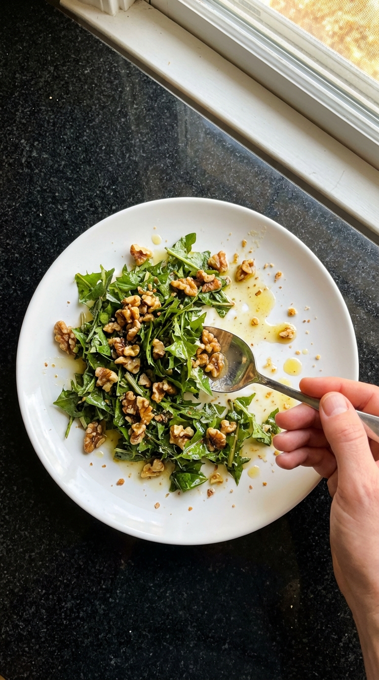 Nutty Dandelion Salad Treat