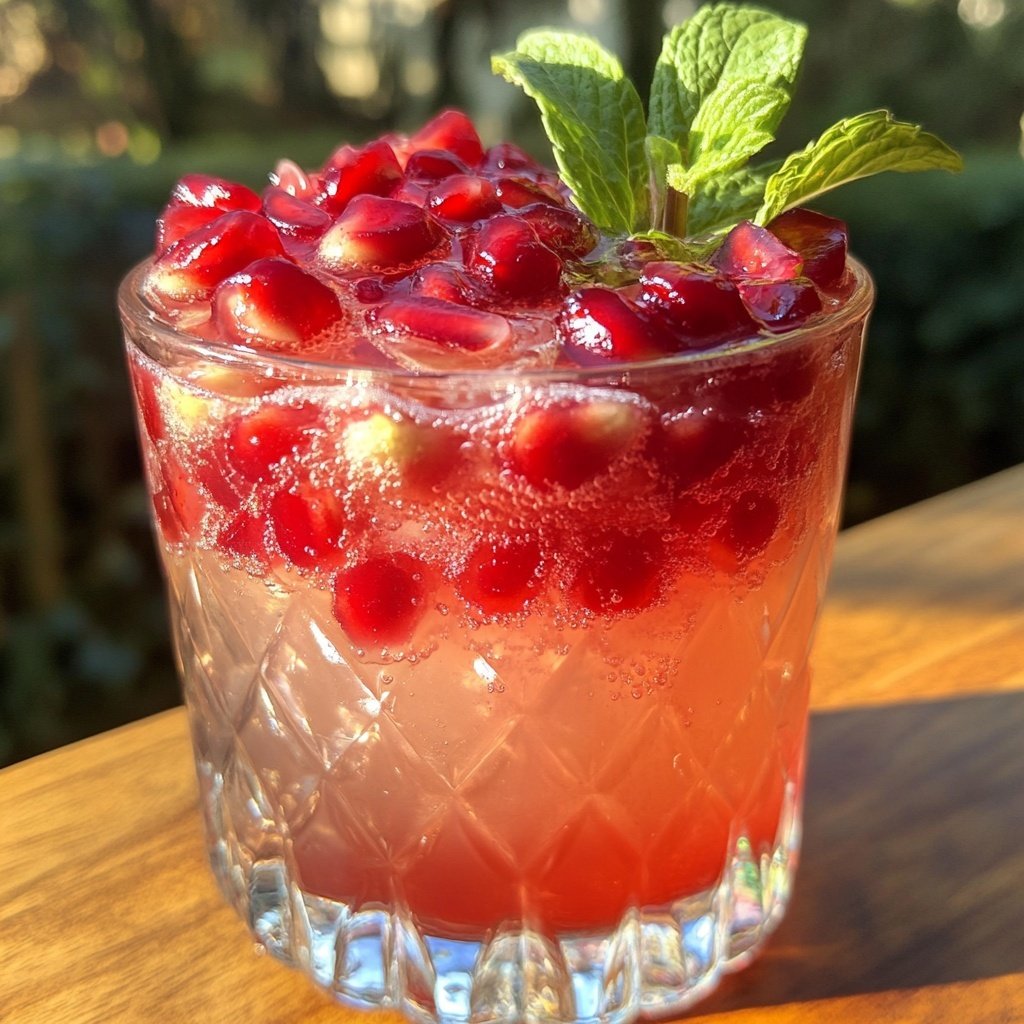 Pomegranate Gin Fizz