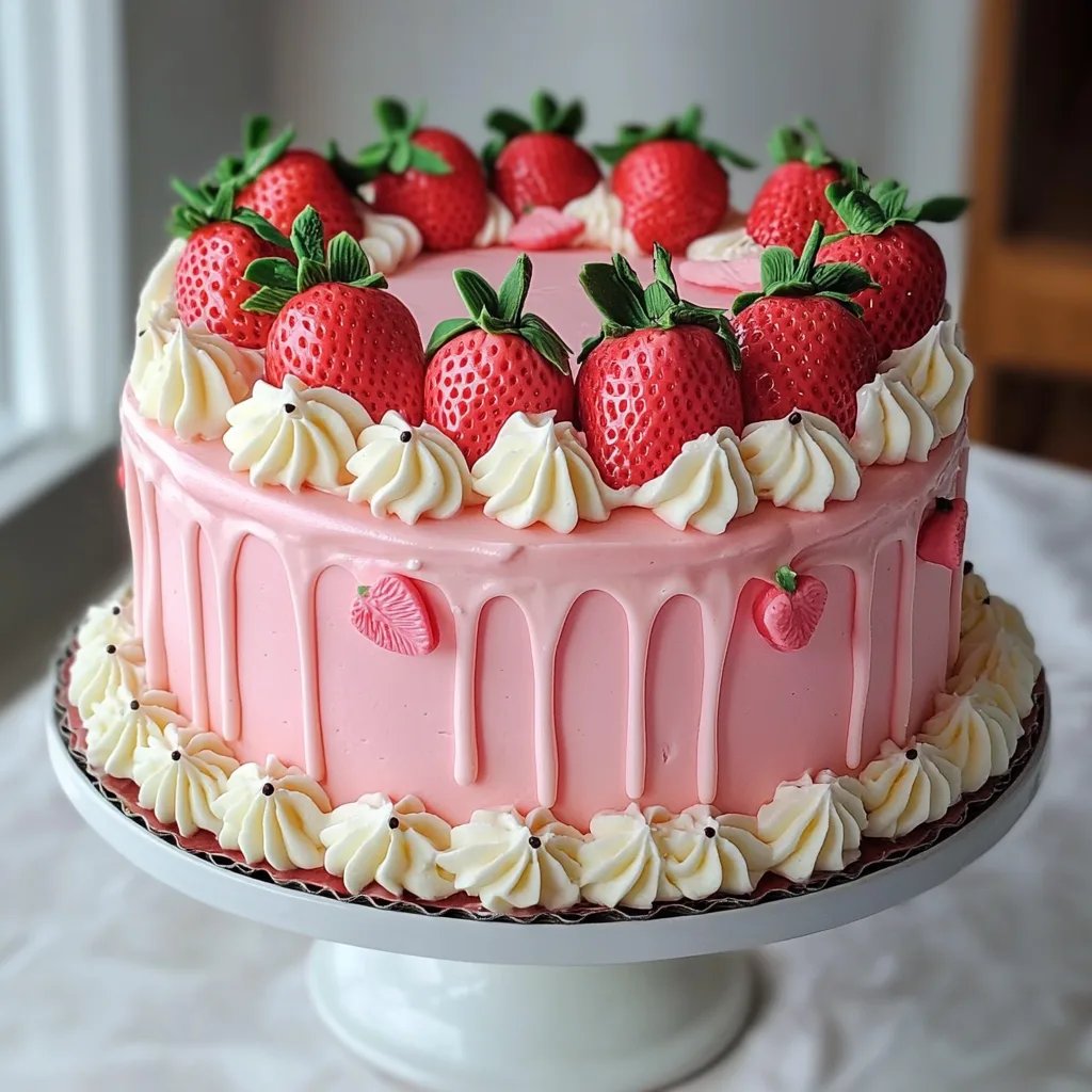 Barbie Pink Strawberry Cake w/ Cream Cheese Icing: An Amazing Ultimate Recipe