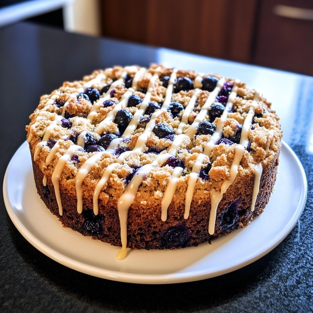 Zucchini Blueberry Crumb Cake