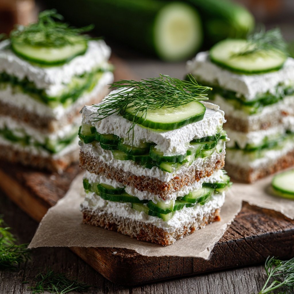 Cucumber Sandwiches with Fresh Dill