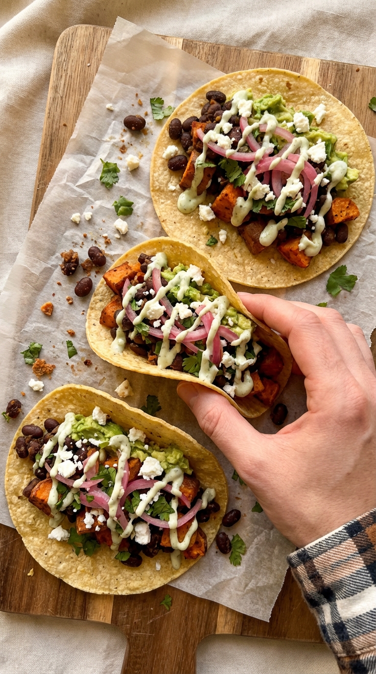 Sweet Potato and Black Bean Tacos