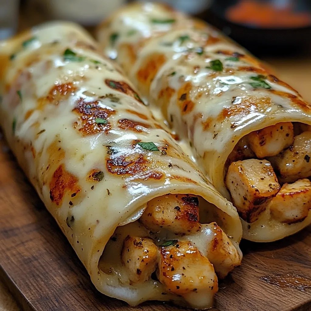 Cozy Cheesy Garlic Chicken Wraps: An Incredible 7-Ingredient Recipe