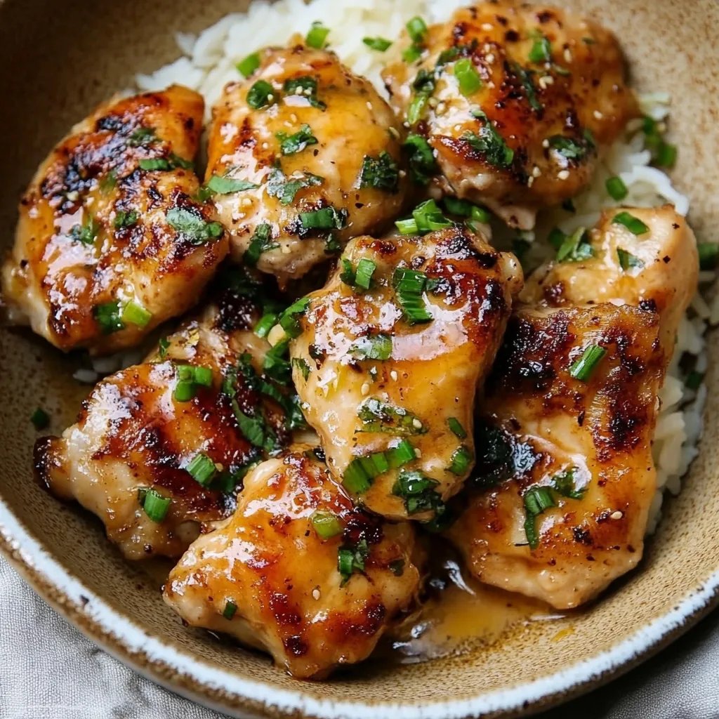 Skillet Bang Bang Chicken Thighs