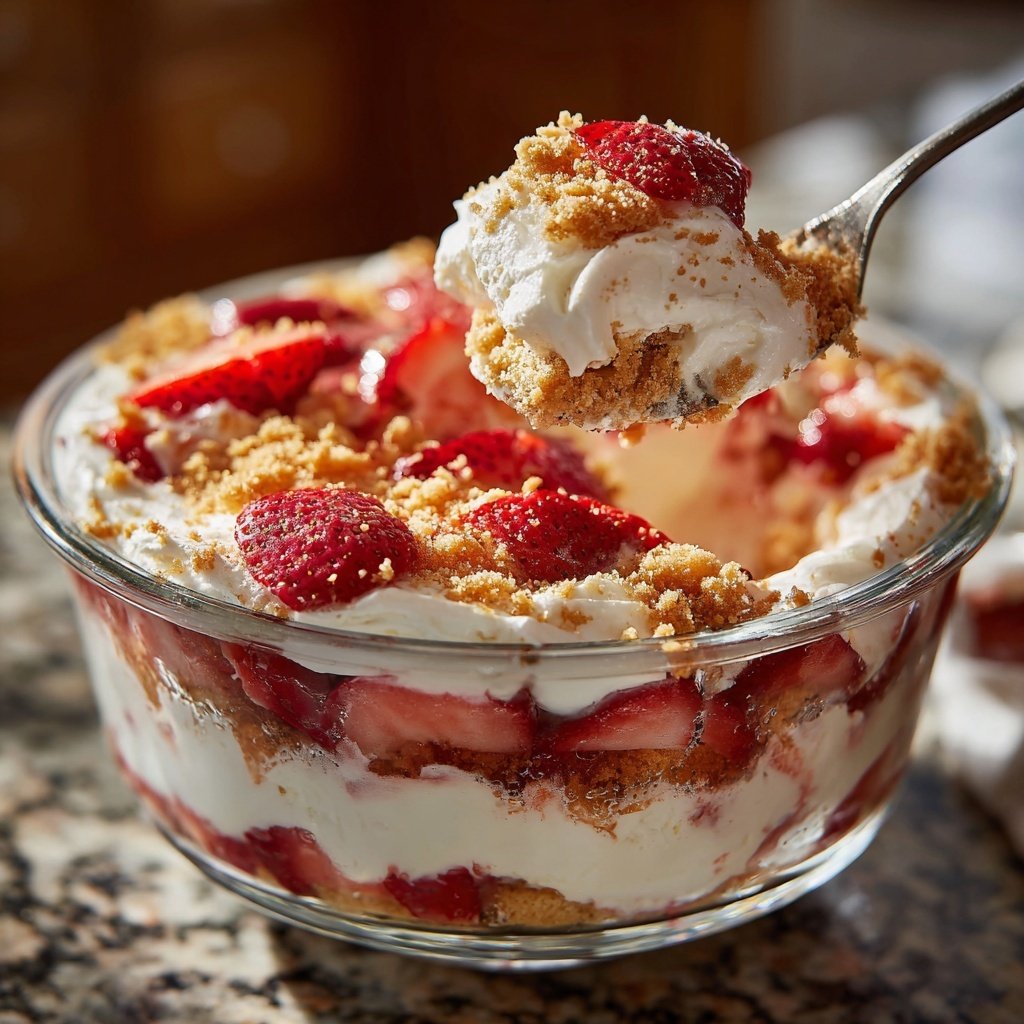 No-Bake Strawberry Shortcake Trifle