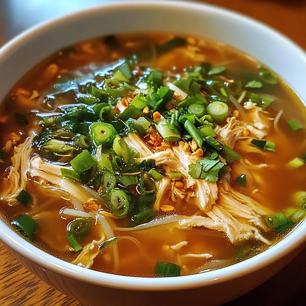 Ginger Garlic Chicken Noodle Soup