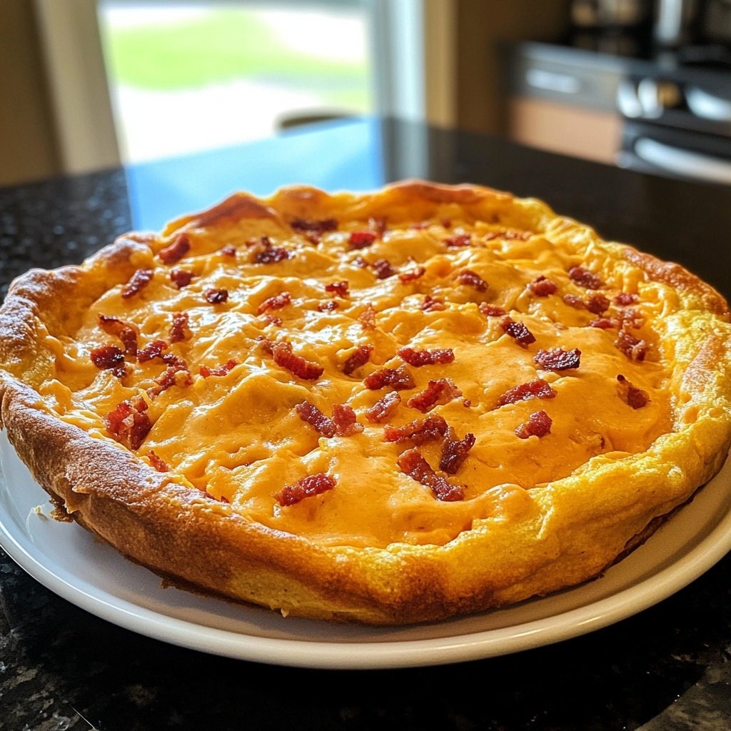 Savory Cheddar Bacon Dutch Baby
