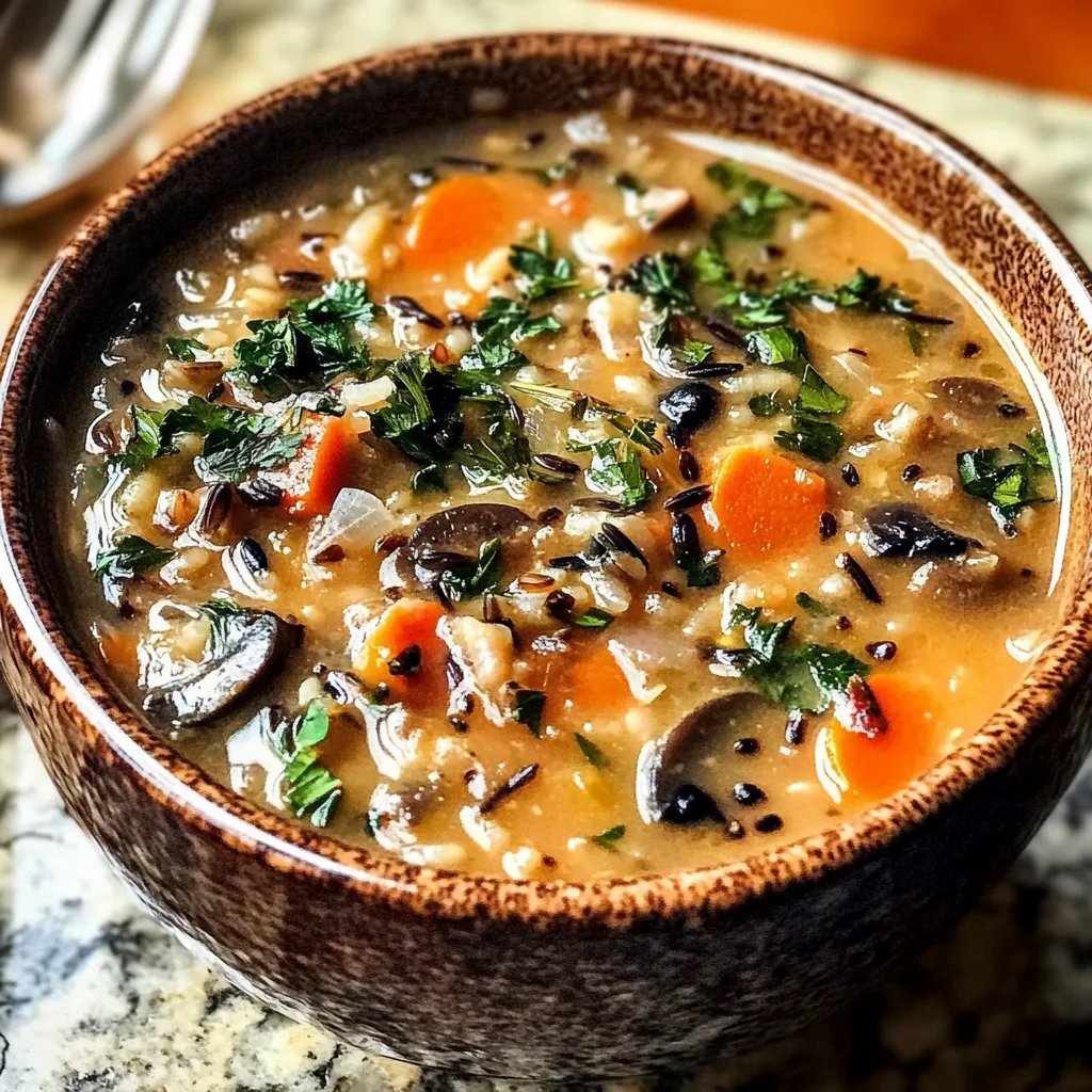 Cozy Autumn Wild Rice Soup