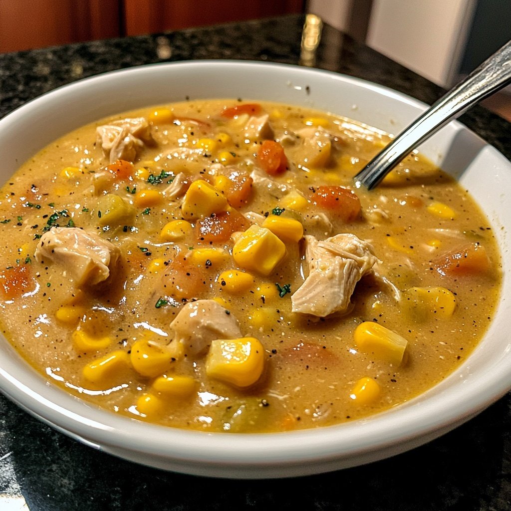 Crockpot Chicken Corn Chowder