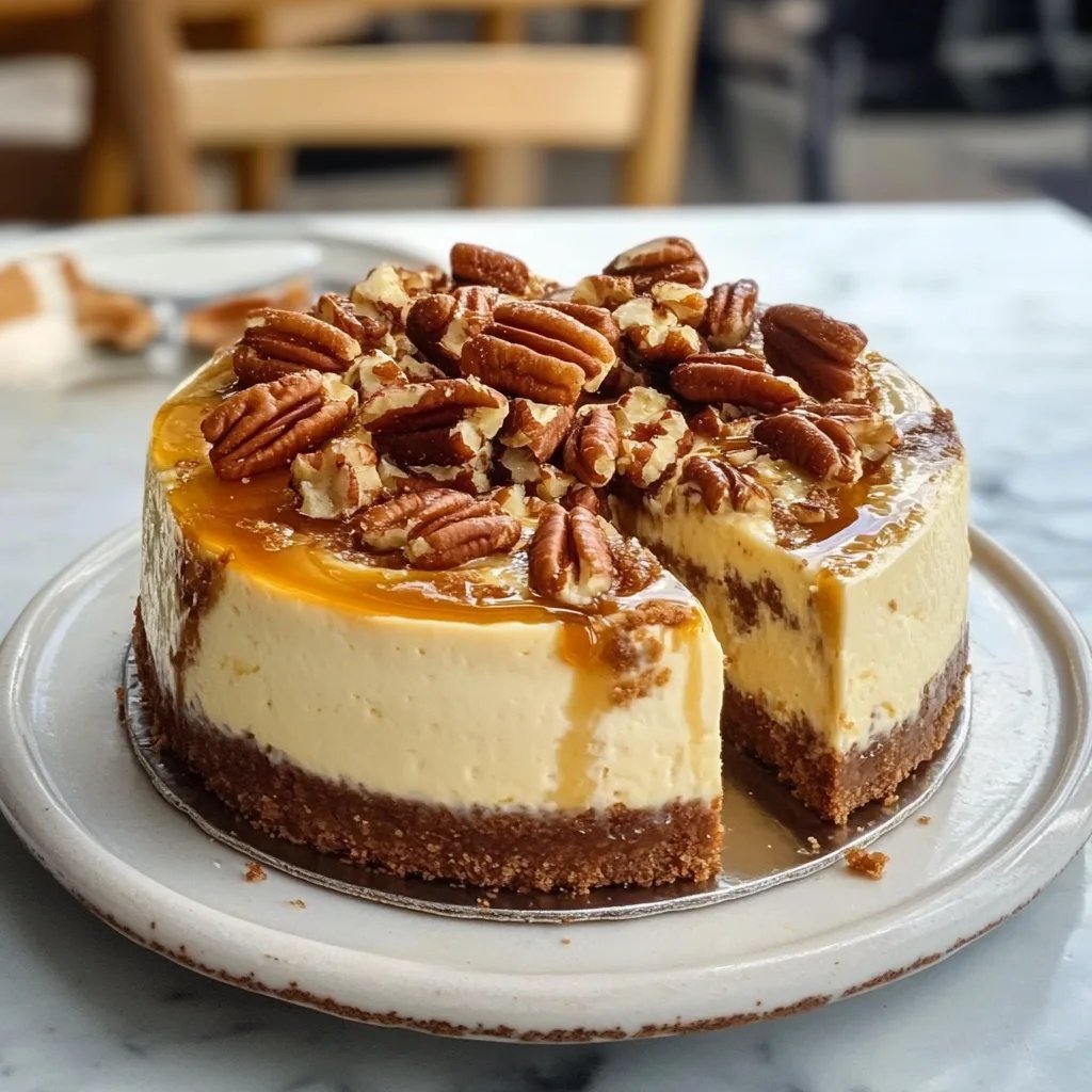 Decadent Pecan Caramel Cheesecake