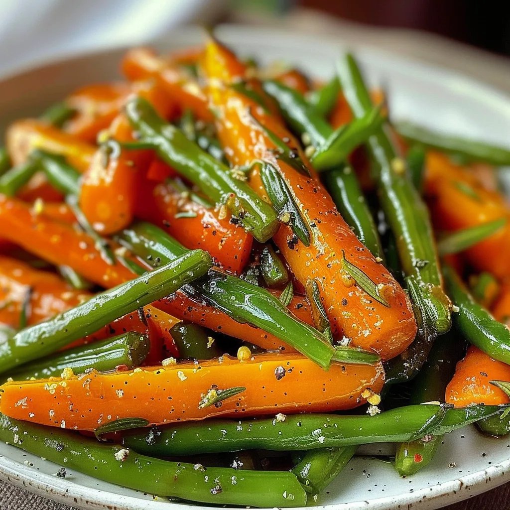 Honey Glazed Carrots & Green Beans