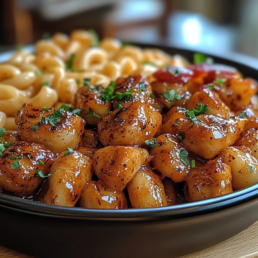 <p>Spicy Honey Chicken with Mac & Cheese: An Incredible 5-Ingredient Recipe</p>