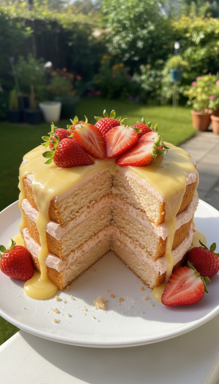 Pisces Strawberry Lemonade Cake