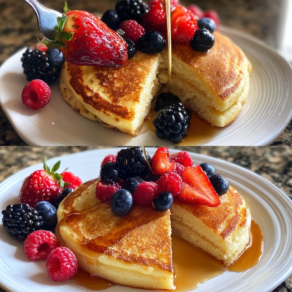 Biggest Loser Pancakes with Berries