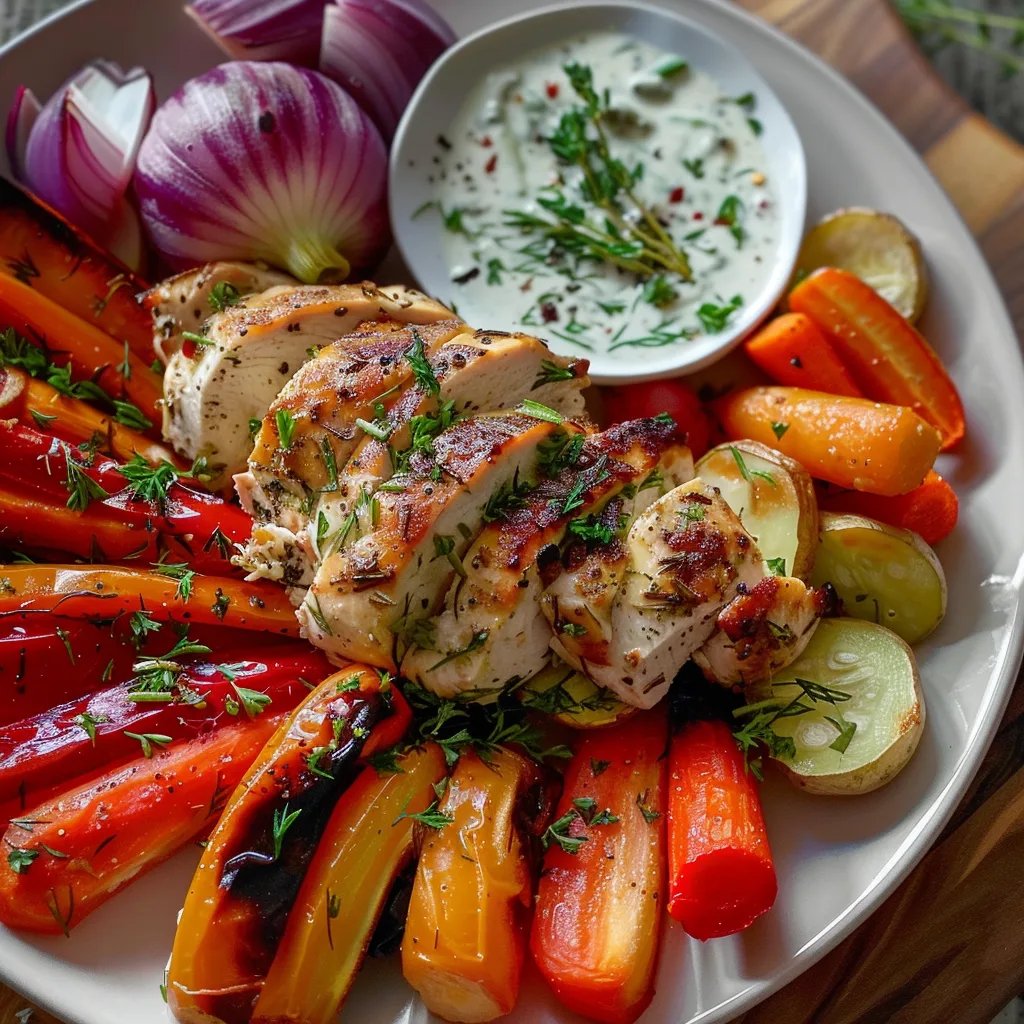20-Minute Veggie Turkey with Herb Ranch