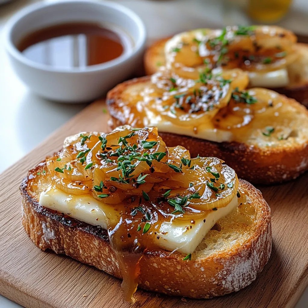 Caramelized Onion & Brie Toast: An Incredible Essential Recipe