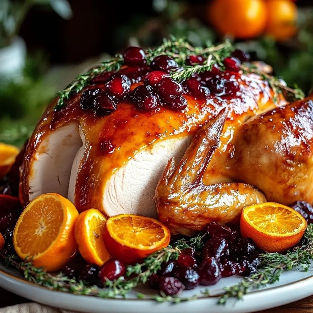 Perfect Cranberry Orange Glazed Turkey Breast