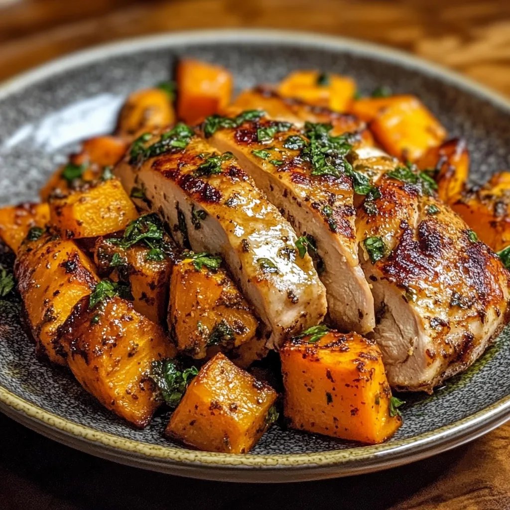 Maple-Glazed Chicken w/ Sweet Potatoes