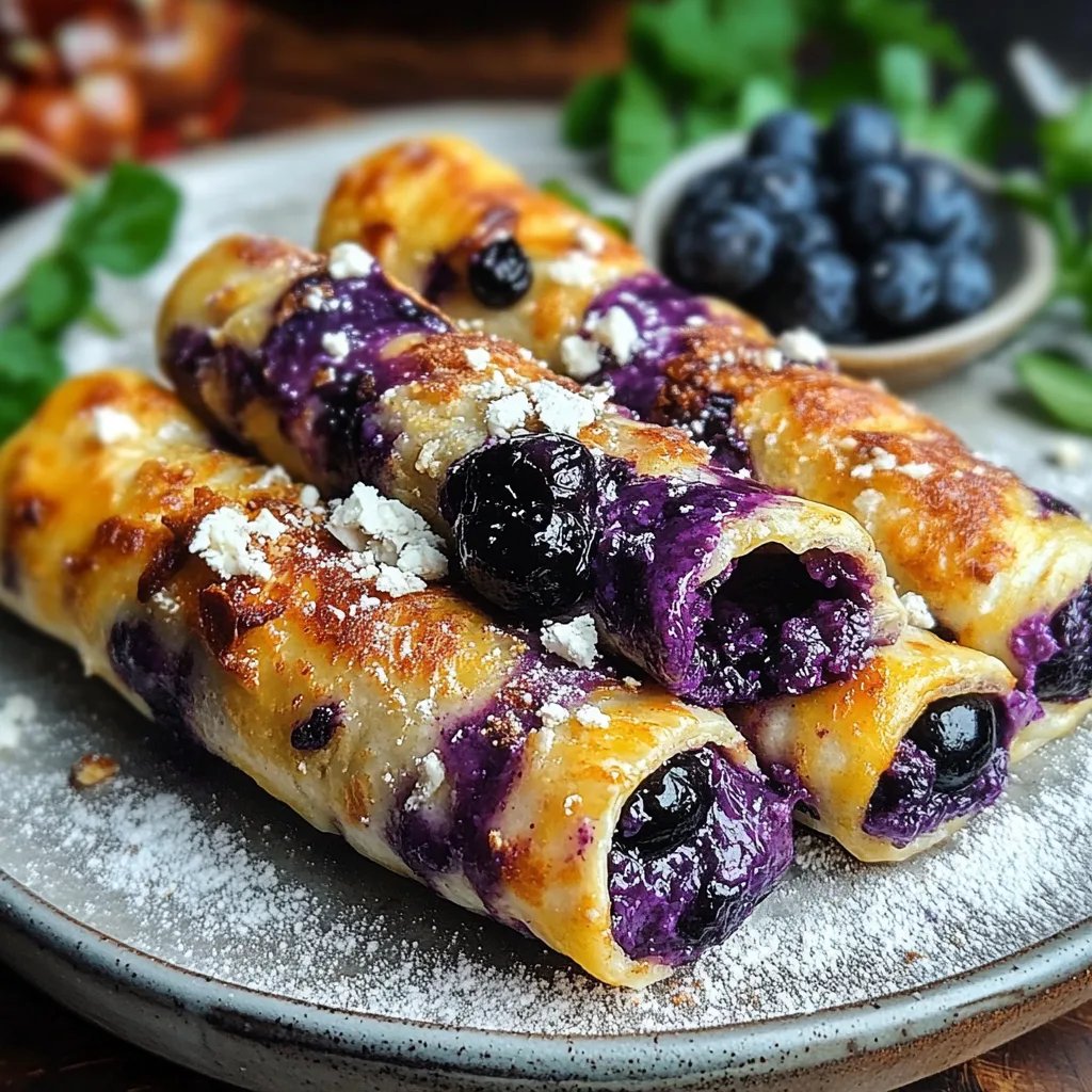 Crispy Keto Blueberry Cream Cheese Roll-Ups: An Incredible 7-Step Recipe
