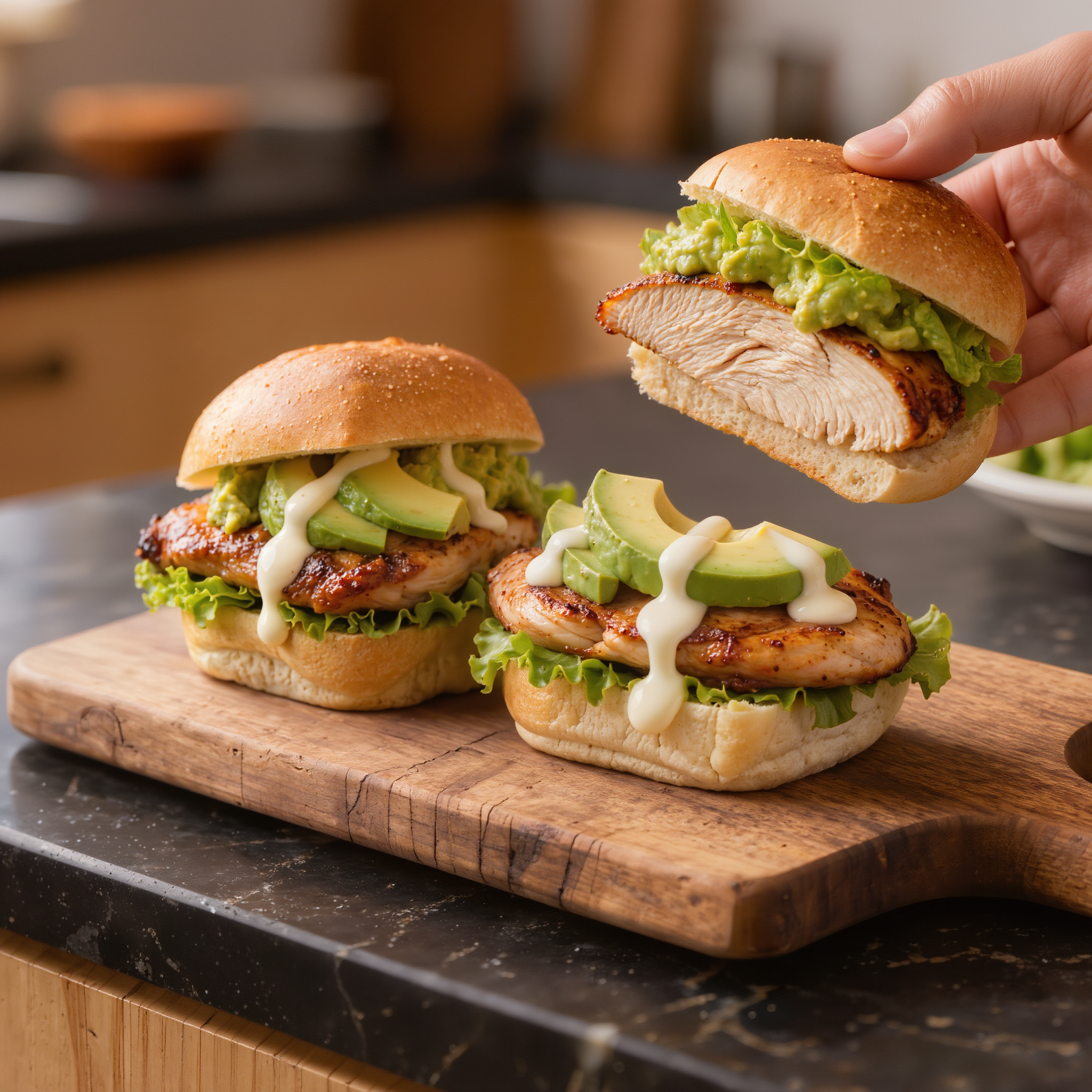 Grilled Chicken Avocado Sliders