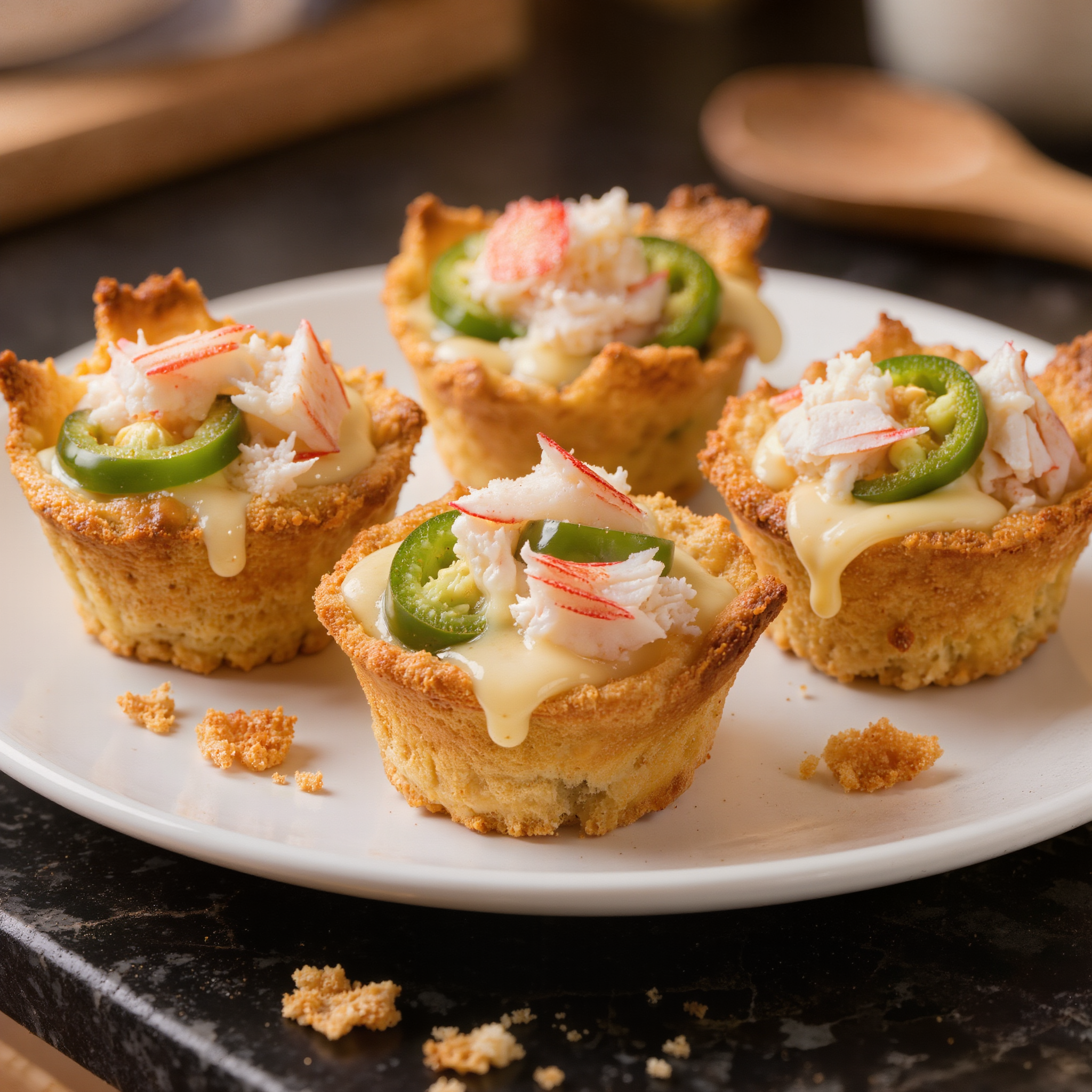 Crab-Cream Cheese Jalapeno Bites