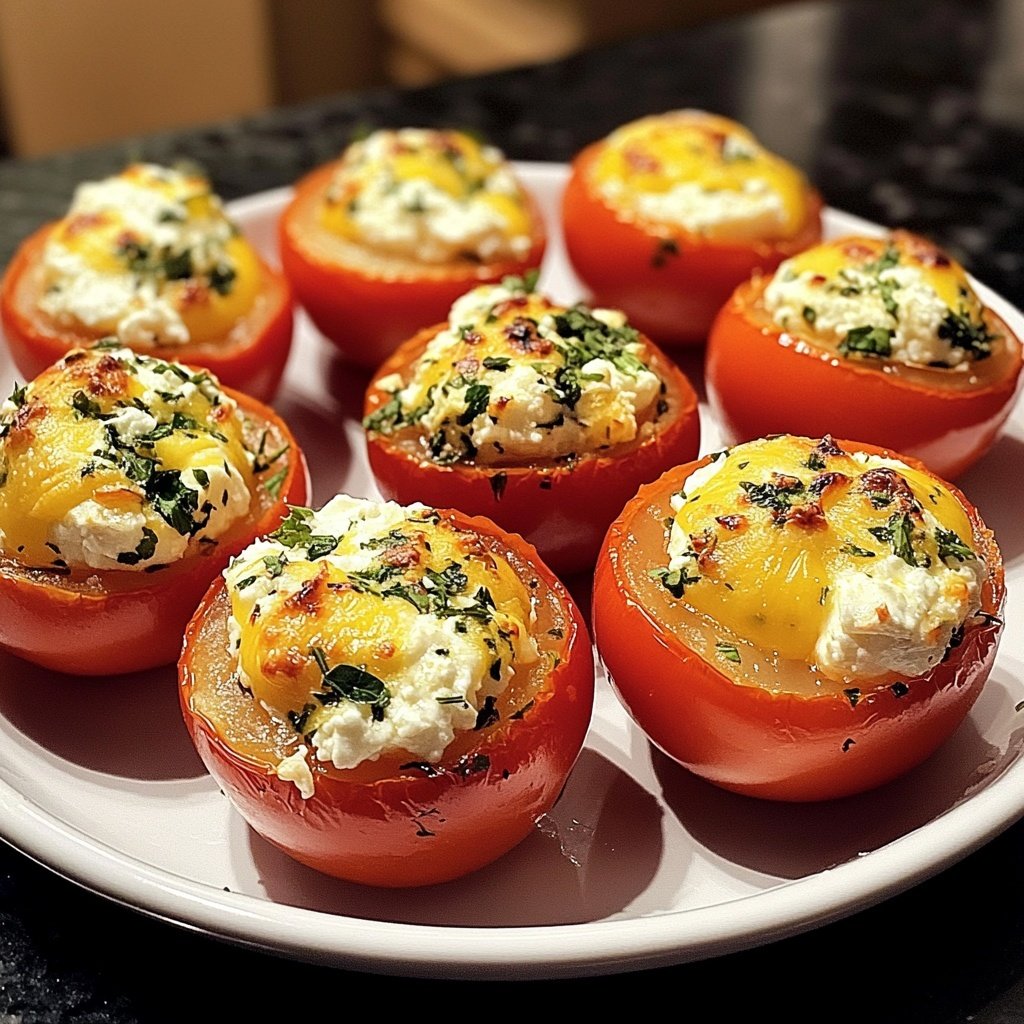 Cheese Stuffed Cherry Tomatoes Feta