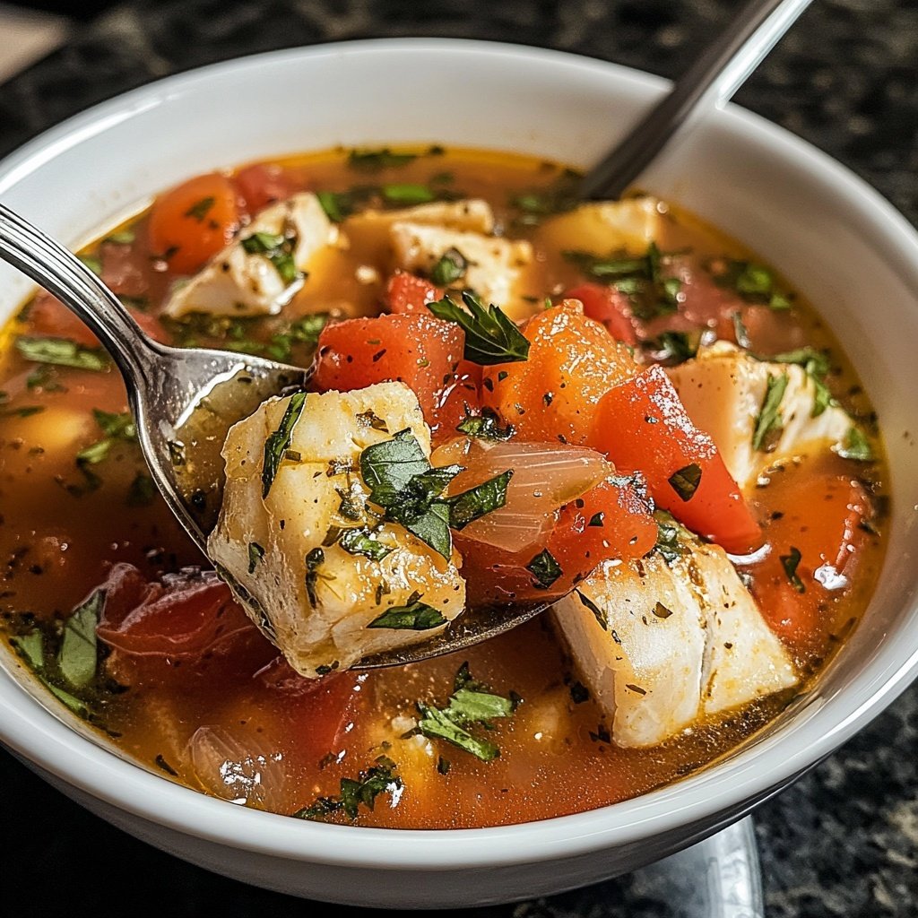 Italian Cod Fish Soup