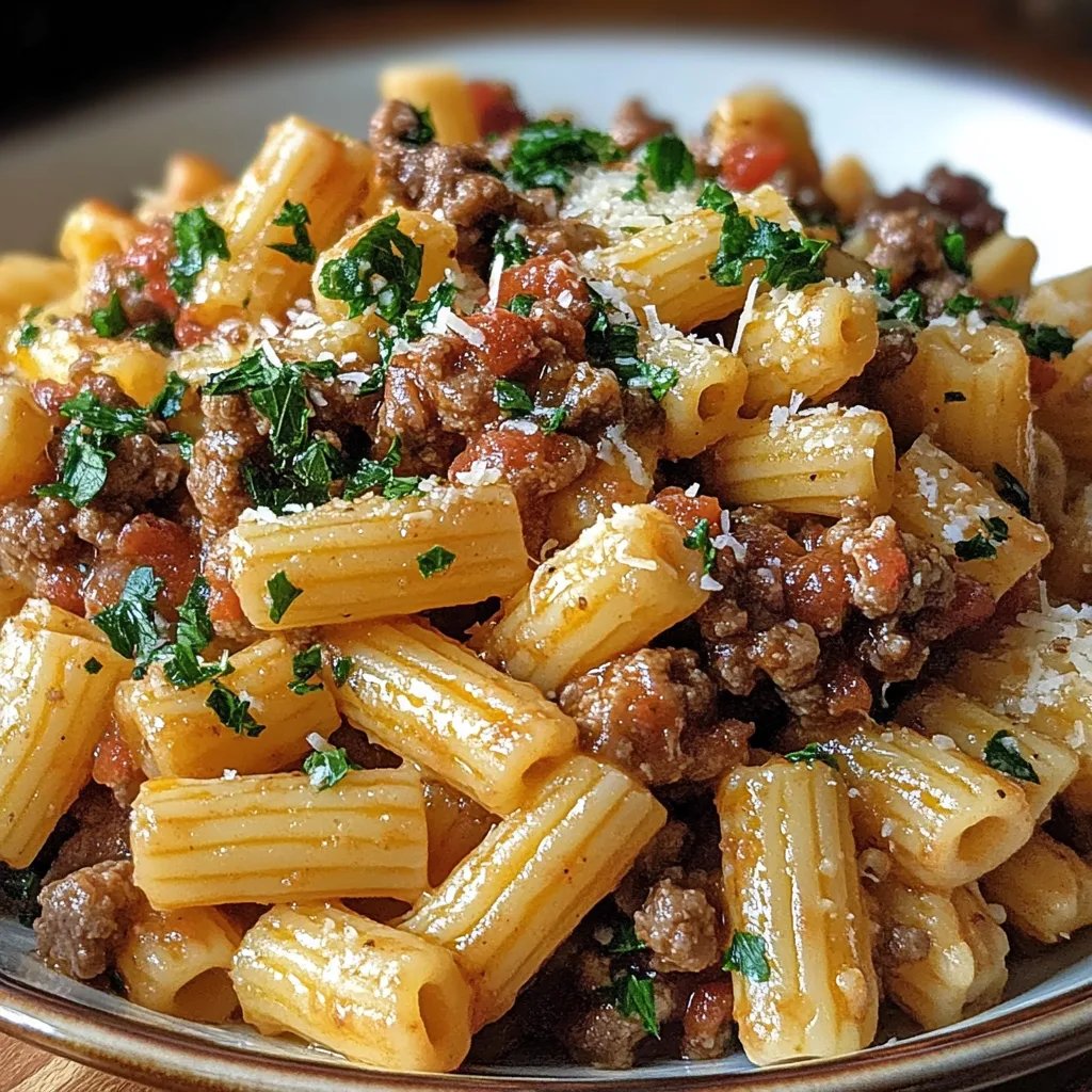 <p>Beef & Rotini in Garlic Parmesan Sauce: An Incredible 5-Ingredient Recipe</p>