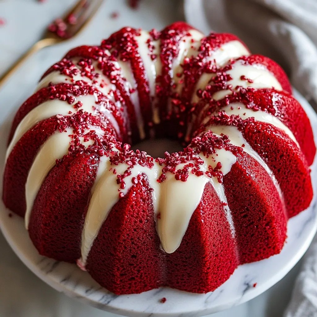 Red Velvet Cream Cheese Bundt Cake