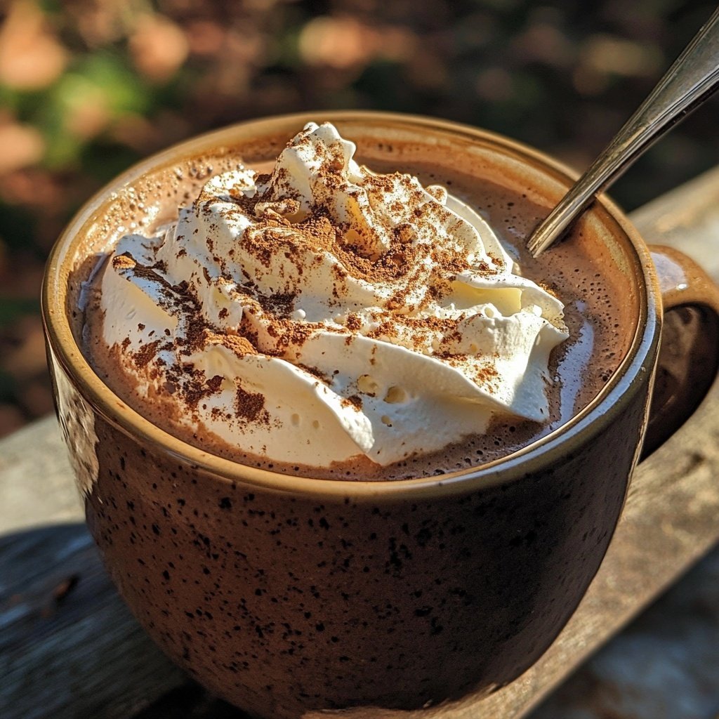 Spiced Hot Chocolate with Rum