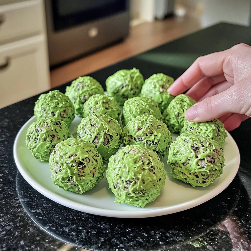 Grinch Oreo Balls