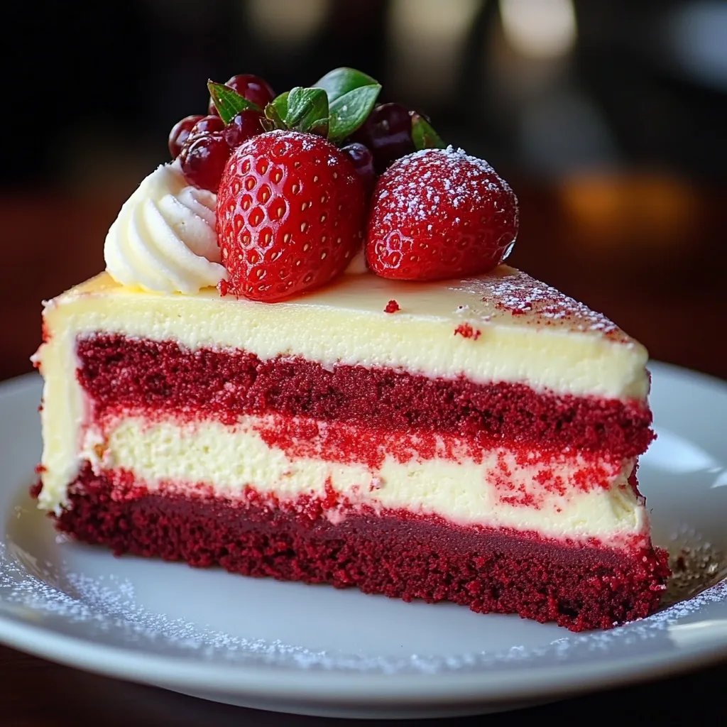 Strawberry Red Velvet Cheesecake