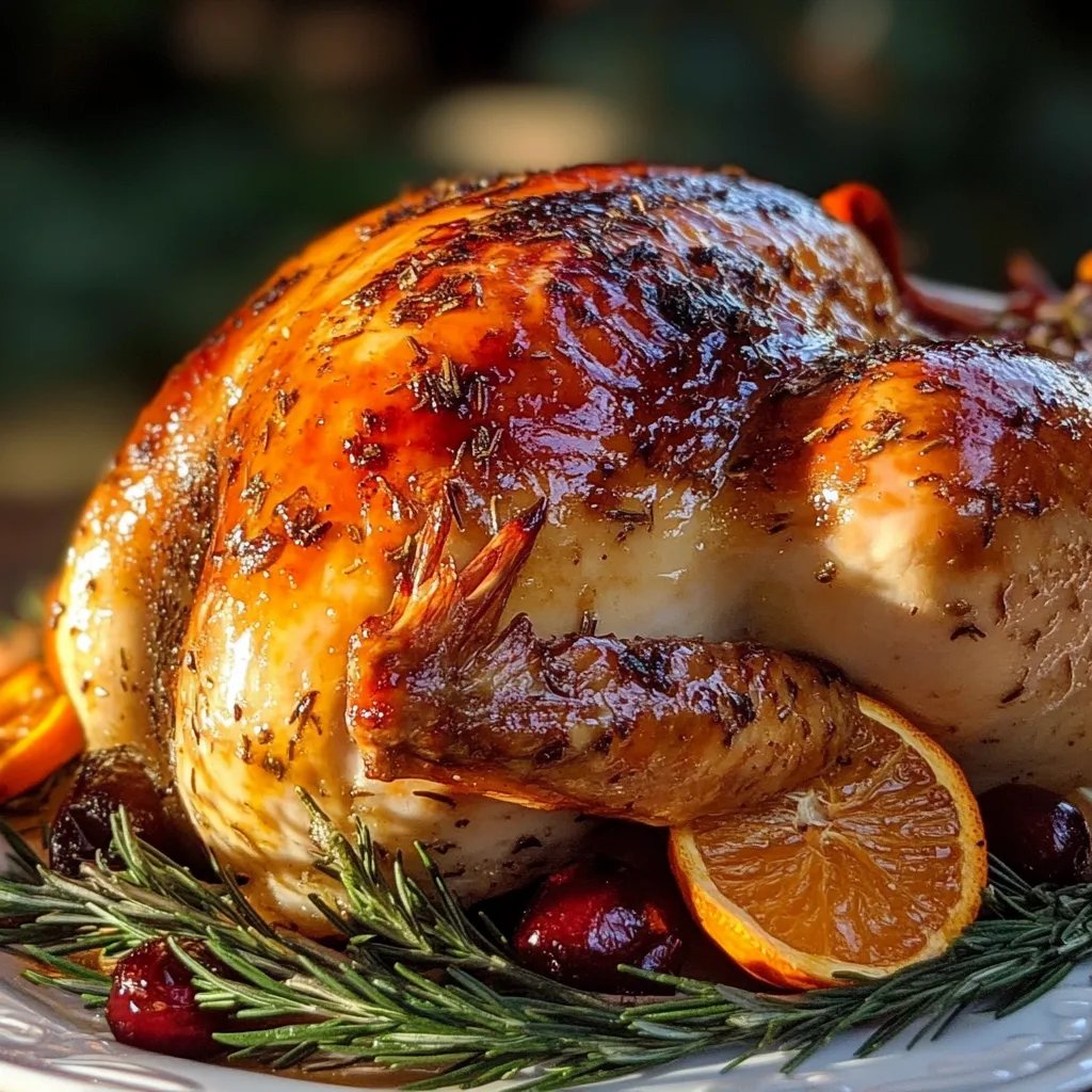 Cranberry Orange Glazed Turkey