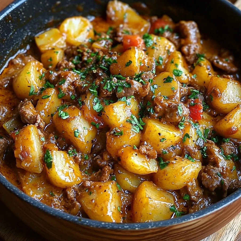 Cheesy One Pot Beef & Potatoes: An Incredible Ultimate Recipe You’ll Love