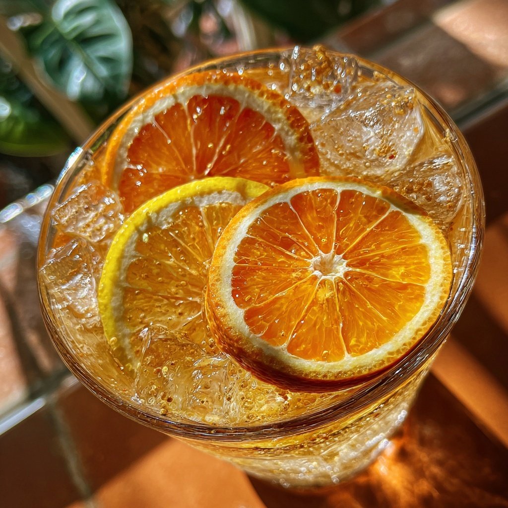 Winter Citrus Sparkler Mocktail