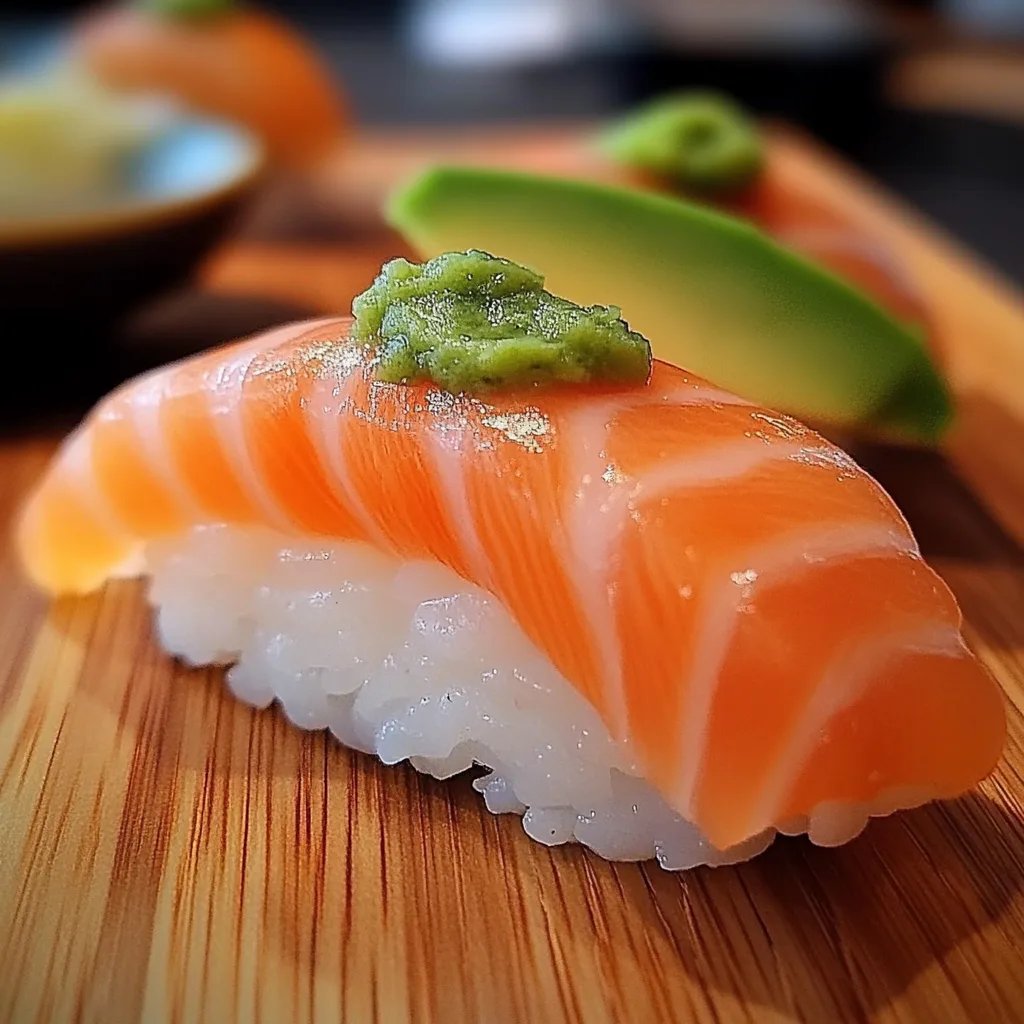 Tasty Smoked Salmon Nigiri