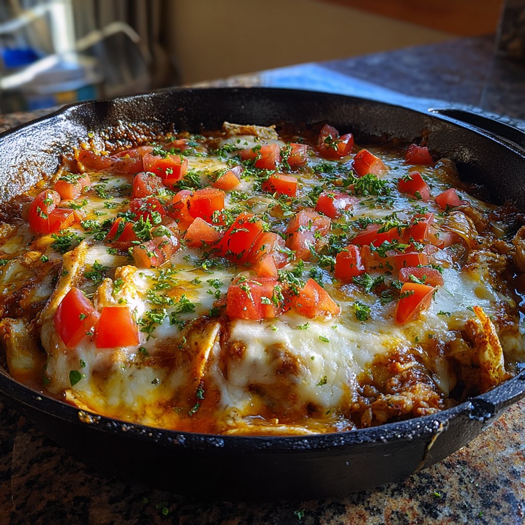 Easy Chicken Enchilada Skillet