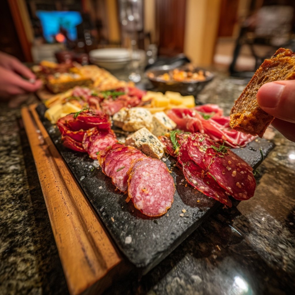 Festive Charcuterie Board with Meats