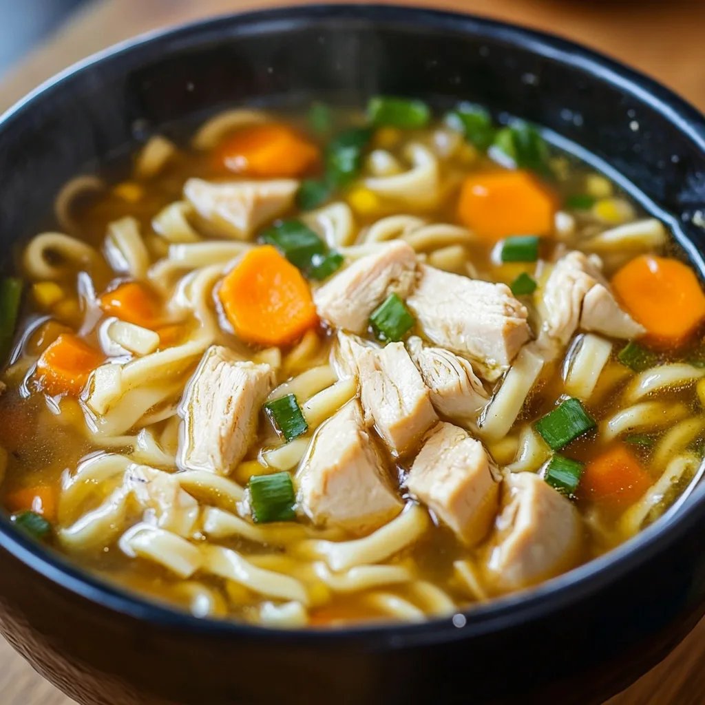 Chicken Noodle Soup w/ Egg Noodles