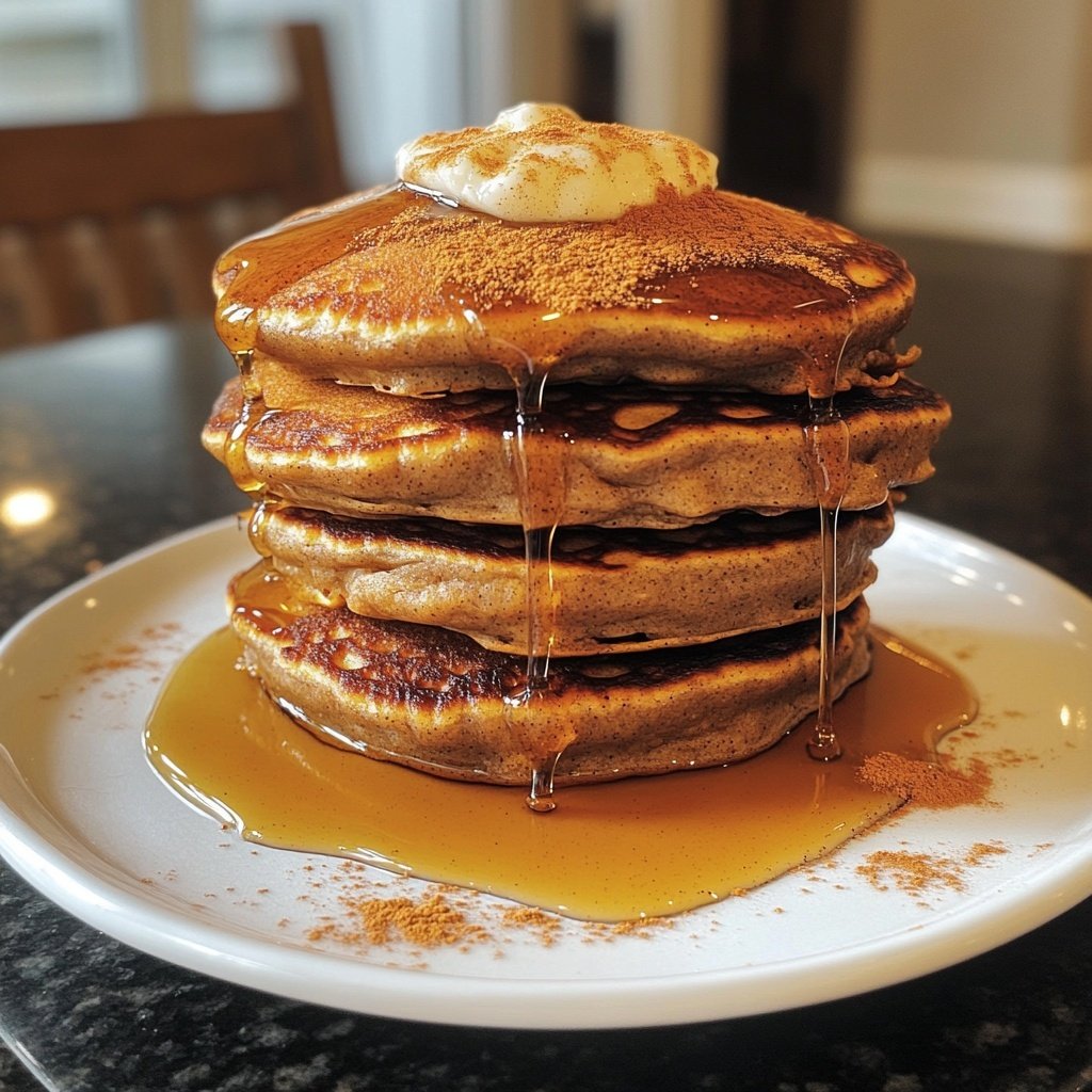 Fluffy Gingerbread Pancakes