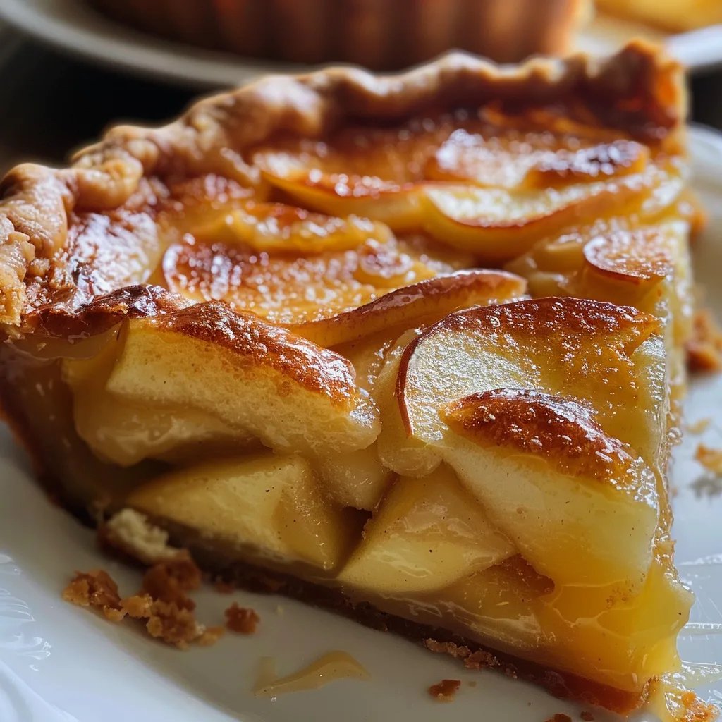 Apple Custard Impossible Pie