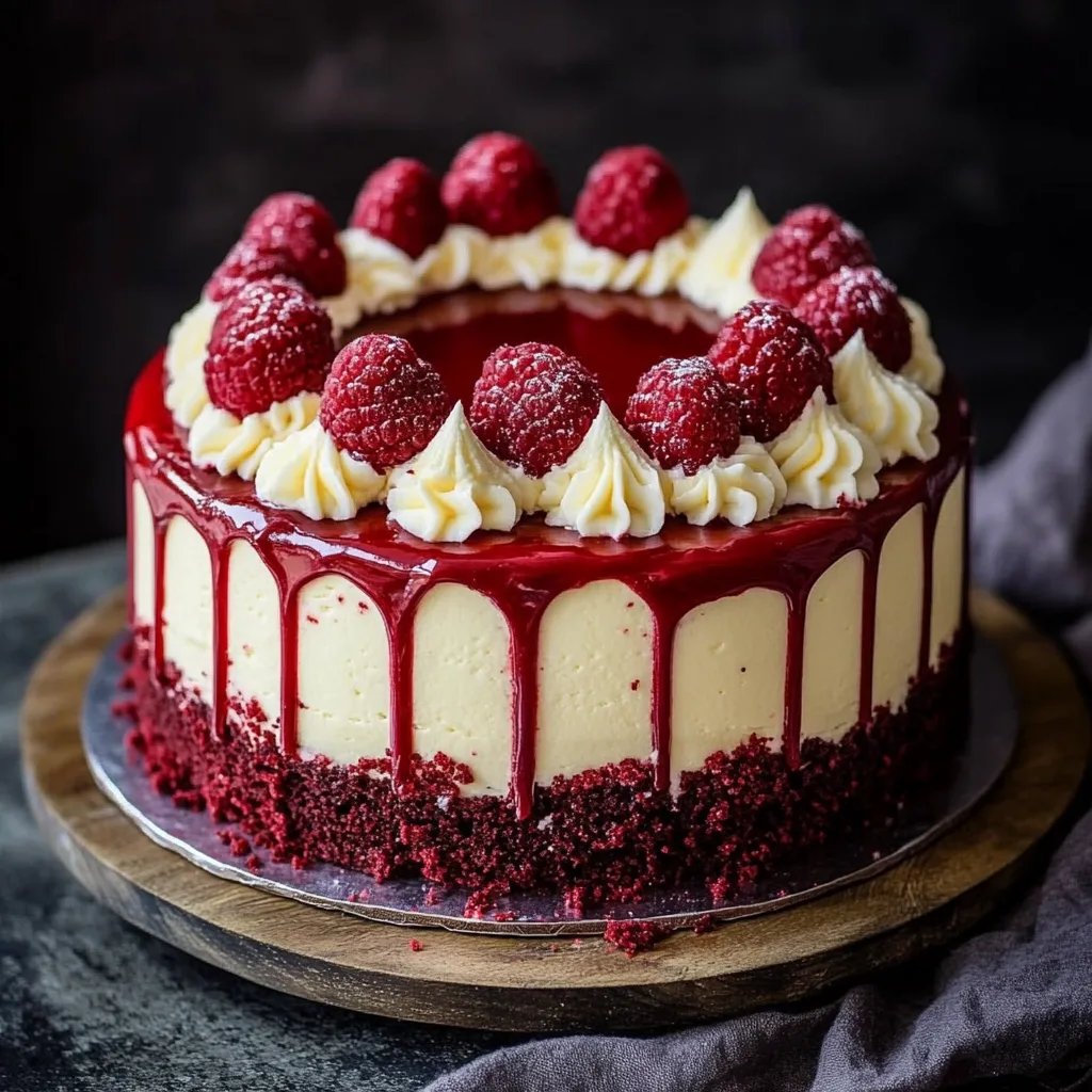 Red Velvet Cheesecake Cake